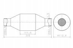 Walker 65201 Монтажна частина вихлопної системи walker