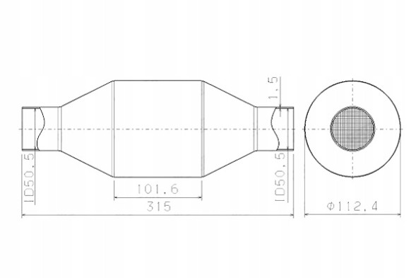 Walker 65201 Монтажна частина вихлопної системи walker