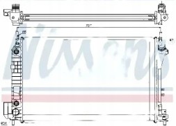 Nissens 63023A Охолоджувач води 63023a nissens cadillac fiat opel
