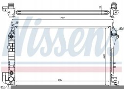 Nissens 63023A Охолоджувач води 63023a nissens cadillac fiat opel