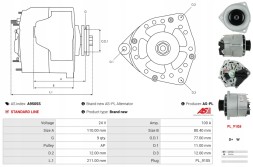 AS-PL A9505S Мерседес бенз вантажівки &amp; buses 1015 4.2 [OM904.922] 10.2004-, мерседес бенз