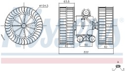 87212 NISSENS Вентилятор салону