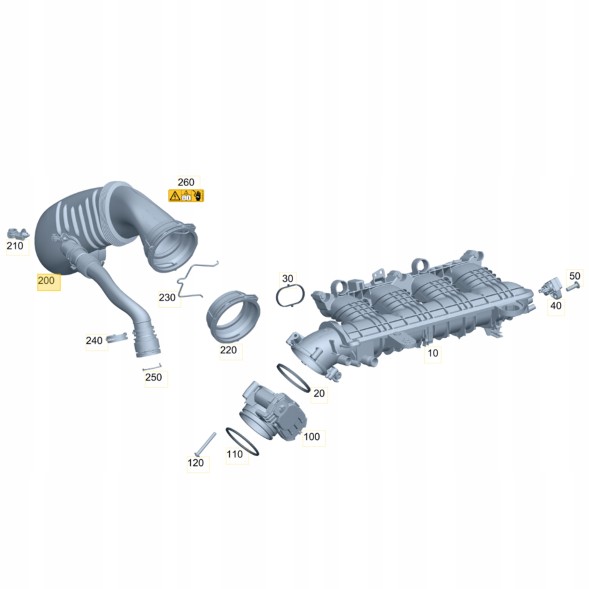 ECP MOBILITY A2640905100 A 264 090 51 00 2640905100 264 090 51 00 A264090510064 A 264 090 51 00 64 A2640905100 A264090510064 ШНУР ПОВІТРЯНА ТРУБКА МЕРСЕДЕС