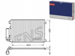 Denso DCN46002 DEN/GIFT Конденсатор кондиціонера nissan qashqai i 1.6/2.0 02 + помічник водія #31
