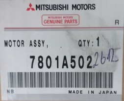 Mitsubishi OE 7801A502 Мотор вентилятора Mitsubishi Pajero IV 2007-