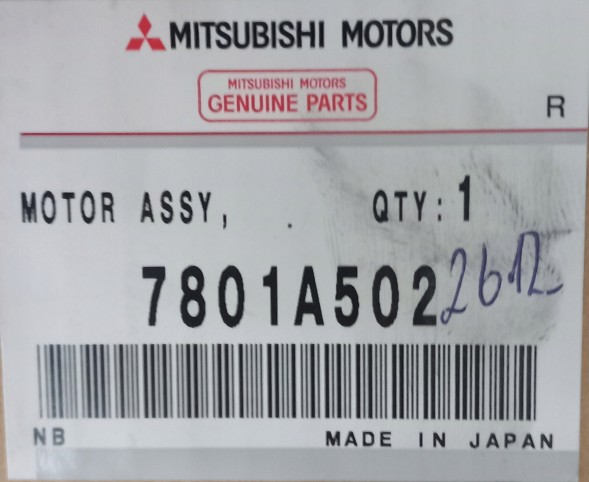 Mitsubishi OE 7801A502 Мотор вентилятора Mitsubishi Pajero IV 2007-