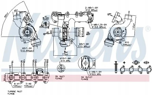 Nissens 93082 Турбокомпресор турбіна 93082 nissens fiat opel