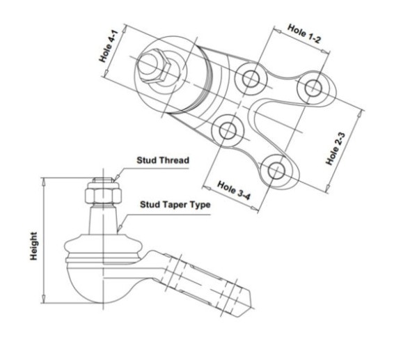 CB0189 CTR Кульовий шарнір CBKH 24