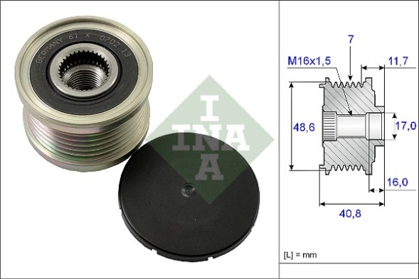 535 0080 10 INA Шків