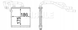 Mahle AH 254 000S Обігрівач ah 254 000s mahle nissan qashqai і