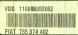 Alfa Romeo OE 735374402 110008953052 przygotowany w SDK ЛІЧИЛЬНИК З ВАШИМ ПРОБІГОМ АЛЬФА РОМЕО 147 735374402 110008953052