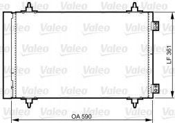 Valeo 814366 Конденсатор радіатора кондиціонування повітря з осушувачем