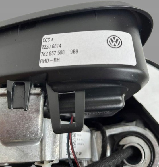 Volkswagen OE 762857508/ Дзеркало заднього виду Volkswagen OE чорне праве для легкових автомобілів