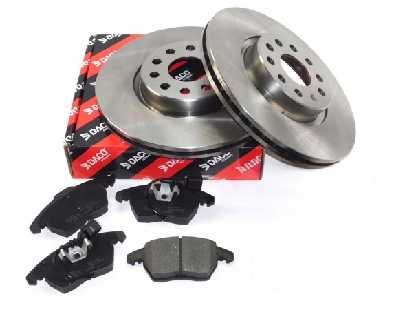DACO 604784+324770 2x Гальмівні диски + колодки передні для SKODA AUDI A3 SUPERB OCTAVIA GOLF VI 312 мм