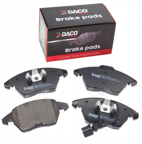 DACO 604784+324770 2x Гальмівні диски + колодки передні для SKODA AUDI A3 SUPERB OCTAVIA GOLF VI 312 мм