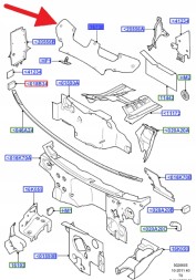 Ford OE ЗВУКОІЗОЛЯЦІЯ МАСКИ FORD TRANSIT 2006- OE 1484352 _ 6C11-B16746-BF