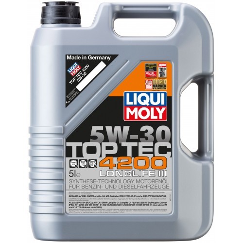 7661 LIQUI MOLY Моторна олива Liqui Moly Top Tec 4200 5W 30 5л