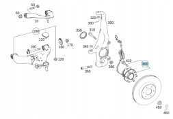 Mercedes-Benz OE A4703340300 Підшипник колеса Mercedes Klasa X W470 передній