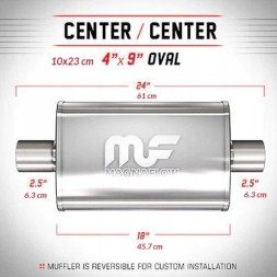 Magnaflow Глушник MagnaFlow 4x9 2.5"/2.5" 63мм / 63мм 11246