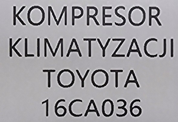 Sercore КОМПРЕСОР КОНДИЦІОНЕРУ TOYOTA YARIS / YARIS VERSO 1.5 DENSO - 16CA036