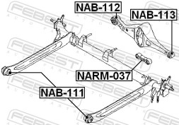 NAB 111 FEBEST Сайлентблок