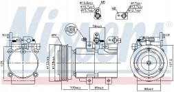 Nissens 89238 Компресор кондиціонера 89238 nissens