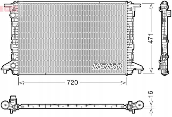 Denso DRM02049 Охолоджувач води drm02049 denso