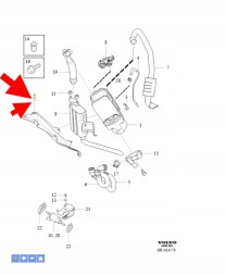 Volvo OE Кронштейн автономного обігрівача 2.0 B4 D4 Volvo XC90 2016- Оригінал 31449120