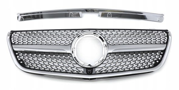 TOPGER KRG-ME-239 XX РЕШІТКА РАДІАТОРА MERCEDES DB VITO W447 2020- СРІБЛЯСТА ДІАМАНТ