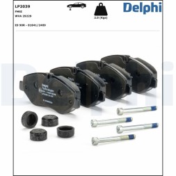 LP2039 DELPHI Комплект гальмівних колодок з 4 шт дисків
