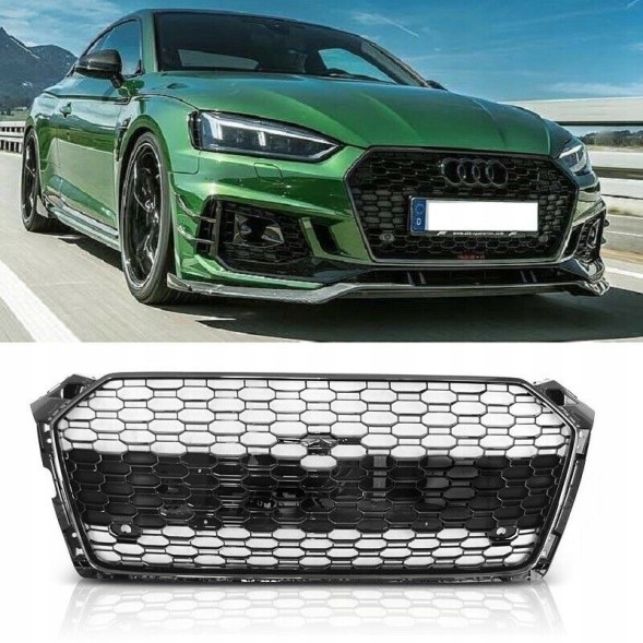 Китай ADGRA58W6RSB Решітка Audi A5 5F 8W6 8W8 16-19 RS5 глянцевий чорний BlackPiano PDC CAMERA 360