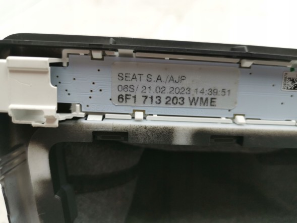 Volkswagen OE 6F1713203, DWP535555OE Ручка (набалдашник) важеля перемикання передач Seat Arona KJ7, KJP 6F1713203
