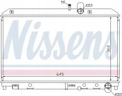 Nissens 62458 62458/Ніс радіатор охолодження двигуна mazda nissens