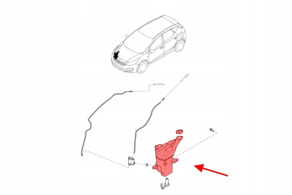 Venus LTD Бачок омивача Kia Ceed II 2012-2018 98620A2000