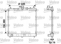 Valeo 734246 Охолоджувач води 734246 valeo nissan renault clio