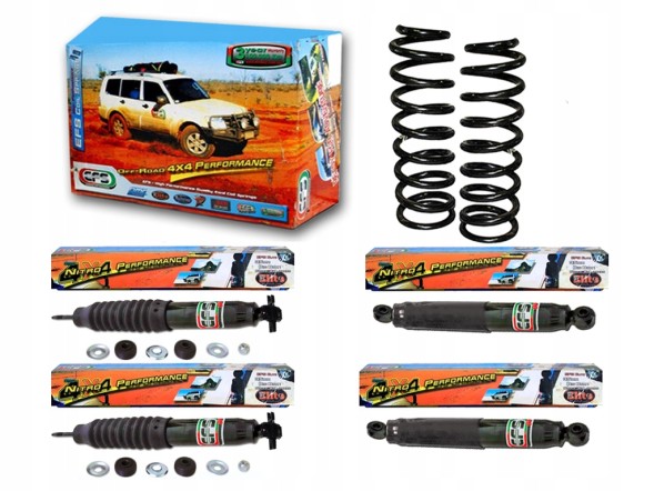 EFS 4WD GALLOPEREFS КОМПЛЕКТ ПІДВІСИ +2 ДЮЙМА HYUNDAI GALLOPER ПРУЖИНИ АМОРТИЗАТОРИ EFS