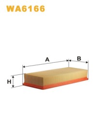 WA6166 WIX FILTERS Фільтр повітряний