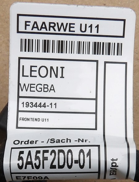 BMW OE BMW U11 U12 ПРОВОД МОНТАЖУ ПЕРЕДНЬОГО БАМПЕРА 5A5F2D0 (НОВИЙ)