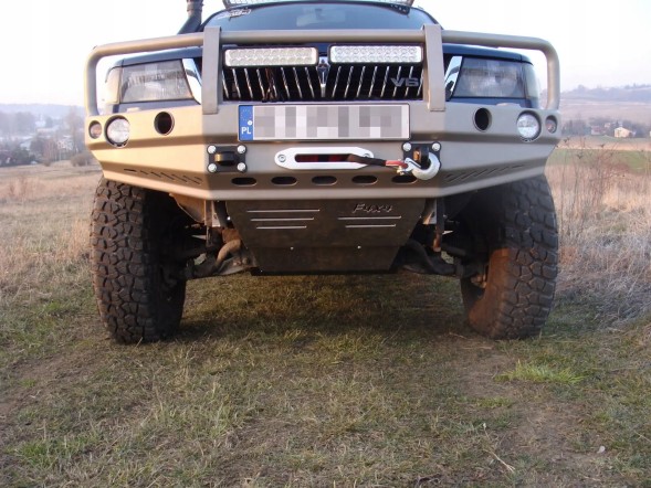 Fabryka4X4 OPL АЛЮМІНІЄВА КРИШКА ДВИГУНА ДЛЯ БАМПЕРА F4X4 MITSUBISHI PAJERO SPORT (96-00)