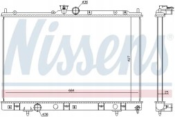 Nissens 628972 Охолоджувач води 628972 nissens mitsubishi outlander