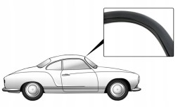 Paruzzi 010316P Ущільнювач лобового скла T TQ клин Volkswagen Karmann Ghia -1966р