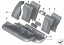 BMW OE Чохол на сидіння шкіра OYSTER BMW F30 F31 52207387720
