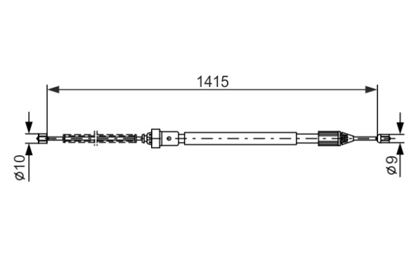 1987477782 BOSCH ТРОС ГАЛЬМIВНИЙ