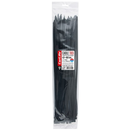 BL4 8x450 CARLIFE Хомути пластикові Carlife чорні 4 8x450 100шт