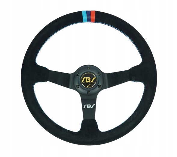 RBS Technology RBS-KZ-08+E46 Спортивне кермо RBS Technology замшеве 35/9см + наба BMW E46