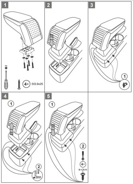 Rati V01610 ШКІРЯНИЙ ПІДЛІКОТНИК NISSAN JUKE 2011-2019 ARMSTER S