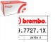 Brembo 09.7727.1X Brembo гальмівний диск. Bmw 3 e46 98-05 задня