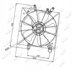 NRF 86228440 NRF Вентилятор радіатора honda - nrf 47043