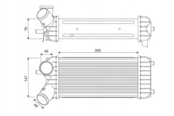 Valeo 818365 Радіатор охолодження повітря intercooler 818365 valeo ford
