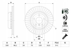Bosch 0 986 479 E07 0 986 479 E07 гальмівний диск